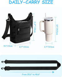 新品 水瓶架带适用于 2 个杯子,水瓶吊带包带手机袋,不倒翁便携包