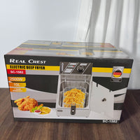 10L Electric Fryer with Stainless Steel Temperature Control, EU Plug