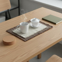 Tassel Tea Tray Mat Handmade Table Decor Heat-Resistant