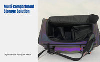 Colorful Waterproof Ski Board Bag, Multi-Compartment Winter Gear Backpack, Helmet Holder, Double Shoulder Straps, Custom