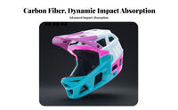 Shock Absorbing Downhill Mountain Bike Helmet Lightweight Design Young BMX Helmet Multi-Layer Protection Sports Safety Gear Removable and Washable Liner for Pump Track