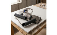 Guided Angle Grinder Chamfering Tool Metal Base Plate Tile Chamfering Tool Portable 45-Degree Bevel Cutter Black Handle