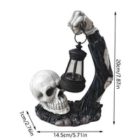Halloween Resin Skeleton and Pumpkin Decorations