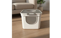 Cat Litter Box Odor Control Enclosed Cat Pet Waste Container Easy to Hygienic Pet Toilet for Cats