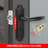 卫生间门锁通用型厕所门锁卫浴门把手厨房玻璃门锁洗手间静音门锁