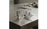 3-in-1 Gathering Foot Polished Finish Multi-Purpose Sewing Foot All Steel