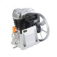 Efficient Cooling Fins Dual-Cylinder-Cylinder Air Compressor Pump Head Machine Component for Garage
