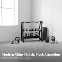 Space Saving Design Dumbbell Storage Rack Heavy Duty Steel Home Gym Storage Rack High Load Bearing Multi-Functional Weight Holder Non-Slip Base