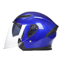 Half-Style Motorcycle Helmet with Sun Visor for Adults
