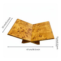 Cross Book Stand Rustic Cross Book Holder Stand Decorative Tabletop Piece Wood Display Rack for Hotel Decorators, Homestay, Coffee Table, Sales Office