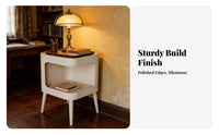 Arched End Table with Beaded Legs Vintage Design Household Furniture
