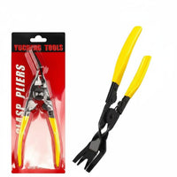 Trim Fastener Removal Tool Long Handle Clip Removal Pliers Precision Pliers with Forked Claw for Mechanics, Hobbyists