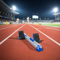 Starting Block with Adjustable Footplates Low-Profile Track Starting Block Textured Sprinter Pedals for Sprinters, Athletes, Sprint Training
