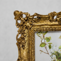 Ornate Gold Resin Photo Frame, European Picture Frame, Embossed Floral Design, Romantic Bedroom Deco - Image 9