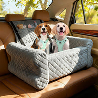 Dog Car Booster Canine Travel Bed Shaped Puppy Vehicle Pet Bed Padded Lookout Booster for Young Dogs