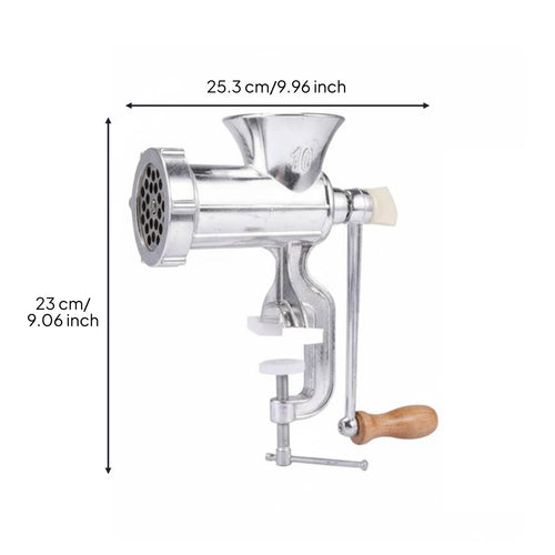 Manual Meat Grinder Stainless Steel Hand Crank Food Grinder Easy to Clean