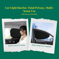 Attractive car window light barrier, privacy screen, solar protection, universal fit, side window shield