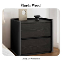 Bedside Storage Unit Light Luxury Aesthetic Nightstand Rounded Corners for Hotel