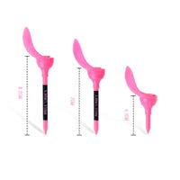 8 Pieces Anti-Slice Tee Black Shaft Golf Tee Printed Branding