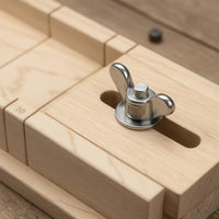 Wood Guide Box Visible Grain Slot Guide Box Simple Block Design