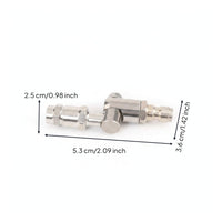 Swivel Head Mechanical Spray Nozzle Copper Spray Wand Adjustable Stainless Steel Body Quick Connection Threaded Rod Suitable for Air-conditioner Cleaning Equipment Maintenance
