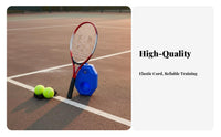 Solo Practice Set Untwisting Design Self Practice Tennis Set Fillable Base Practice Tool for Beginners, Students, Indoor, Fitness Exercise, Backyard