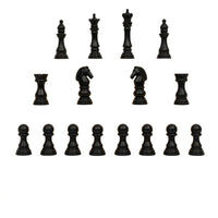 16 Pieces Chess Piece Ornaments Polished Miniature Chess Set Creative Decor for Collectors, Study