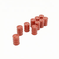 10 Pieces Molded Feature HO Scale Oil Drum Resin Oil Drum Model Miniature Scene Accessory