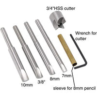7PCPenBarrelTrimmingSystem7pc木工制笔铣刀铰刀工具套装雕刻机