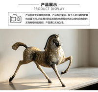 New Chinese Style Vintage Horse Figurine for Living Room, Study, Desktop, TV Cabinet, Office, Housewarming Decoration