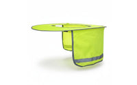 High Visibility Construction Hat Sun Flap Breathable Mesh Hard Hat Sun Shade Lightweight Helmet Neck Shade for Sanitation Workers, Landscapers