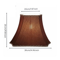 Brown Lampshade Decorative Velvet Lampshade Easy to Install for Hotel