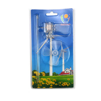 Small Wind Turbine Generator with White LED Micro Wind Power Self-Illuminating Windmill Model