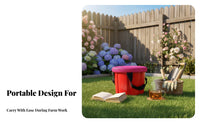 Lightweight Portable Gardening Stool Heavy-Duty Portable Weeding Stool Sturdy for Farmers, Gardeners, Fishing