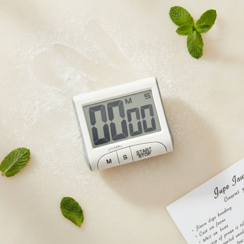 Countdown Stoppuhr Digital Kitchen Timer LCD Display Stopwatch Cooking Alarm Clock Countdown Clock Magnetic Countdown Timer Suitable for Seniors Children Cooking Study Fitness Home