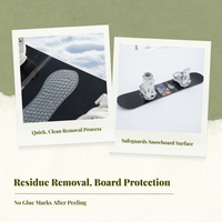 Snowboard transparent anti-slip pad