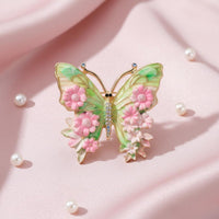 Vintage Style Butterfly Brooch Elegant Floral Butterfly Brooch Fashion Accessory for Women, Weddings, Parties, Banquets