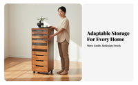 Multi-drawer Wooden Cabinet Storage Organizer Apothecary Chest Mobile Solid Wood Construction Space Saving Suitable for Hobbyists Homeowners Living Room Bedroom