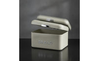 Vintage Metal Bread Box with Hinged Lid Sturdy Countertop Bread Keeper Rust-Proof Storage Container with Lid Food-Safe for Kitchen