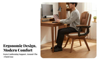 Upholstered Armchair Supportive Backrest Seating Furniture No casters for Bedroom
