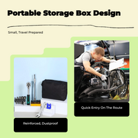 Portable motorcycle ratchet set