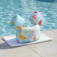 Non-Inflatable Kids Swim Vest with Arm Wings Cartoon Print Children's Puddle Floater Toddler Floaties Vest for Toddlers, Beginners, Beach, Water Park