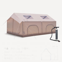 Easy Setup Inflatable House Tent Weatherproof Inflatable Tent Portable Shelter Breathable for Glampers, Families