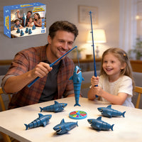Fishing Game Tabletop Toy, Interactive, for Kids, 6 Fish 2 Rods
