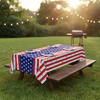 American Flag Party Set Single-Use Independence Day Tableware Kit for BBQ