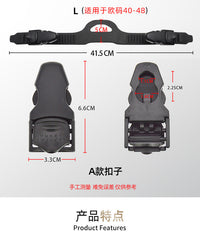 A款水肺潜可替换快卸脚蹼带TPR多规格可调开跟蛙鞋带脚蹼固定带扣