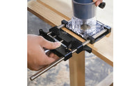 65mm Trimmer Guide Base CNC Aluminum Alloy Wood Router Slotting Jig for Workshop