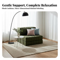 Configurable Block Sofa Nordic Design Living Room Furniture Wabi-Sabi Aesthetic Soft Upholstery for Apartment Dwellers