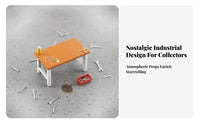1:64 Scale Scene Table Model High Detailed Repair Shop Diorama Model Realistic Details Miniature Diorama Figure for Hobbyists, Adults, Sand Table Layouts