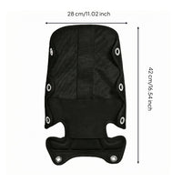 Scuba BCD Back Pad Black Cushioned Diving Back Pad Comfortable Sports Gear